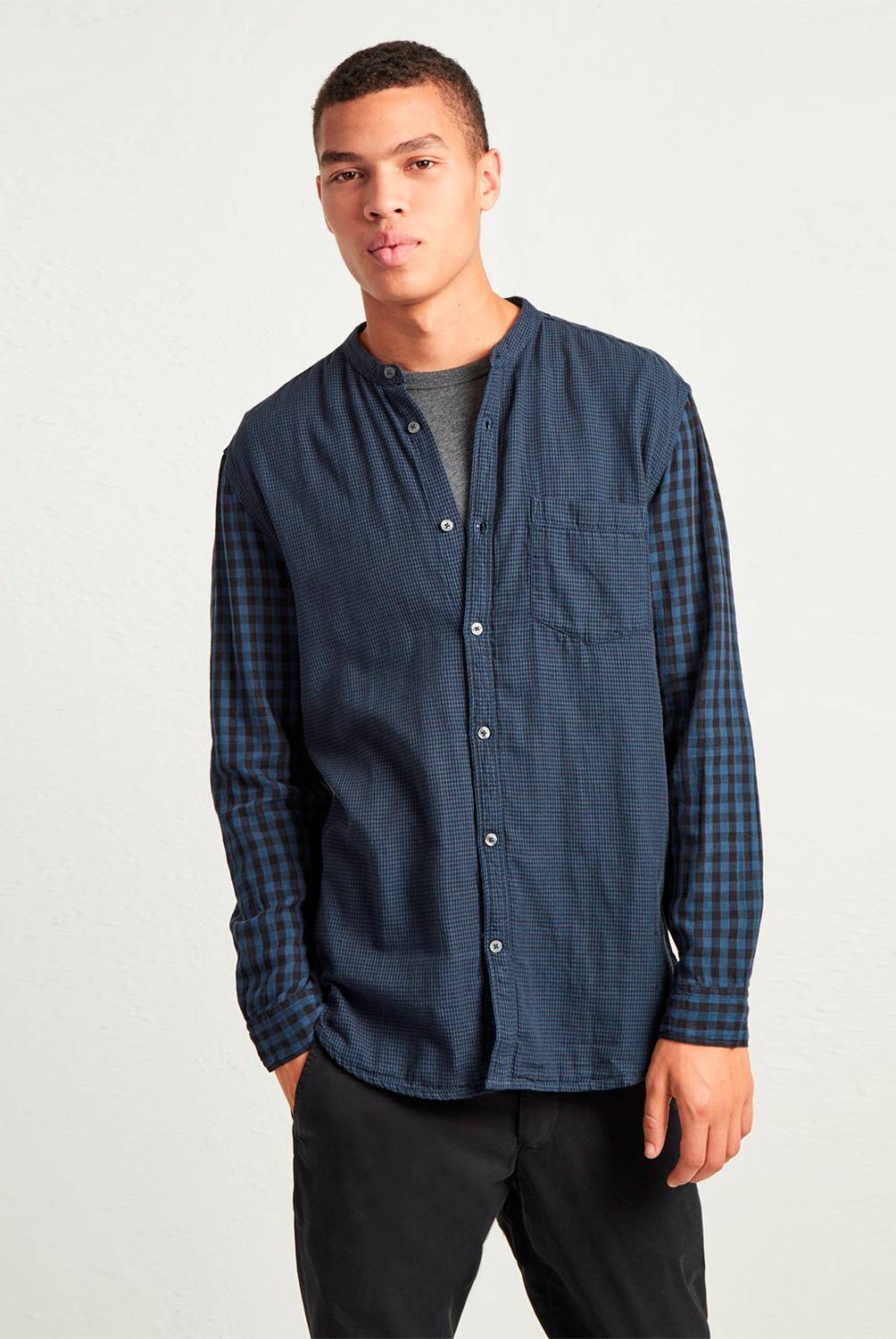 FRENCH CONNECTION - Camisa Overdyed Negra
