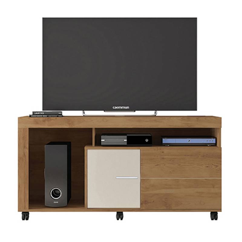 MICA - Mueble de Televisión Moderno de 136 x 70 x 37.5 cm  para Televisores de Hasta 55 Pulgadas,  Mica