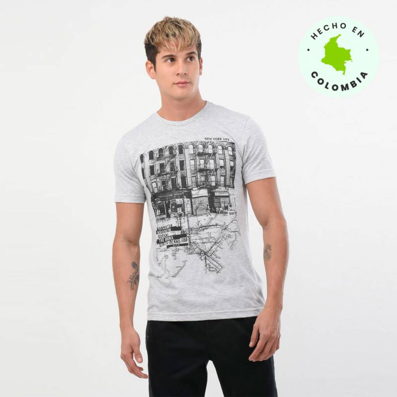 BEARCLIFF - Camiseta Hombre Manga Corta Bearcliff