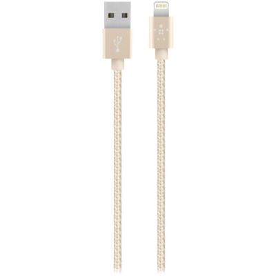 Cable Belkin Premiun Lightning 1.2 Metros Dorado F8J144Bt04-Gld