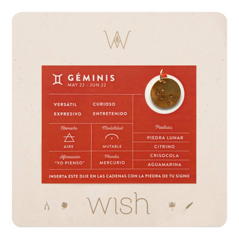 WISH - Dije Wish Géminis 