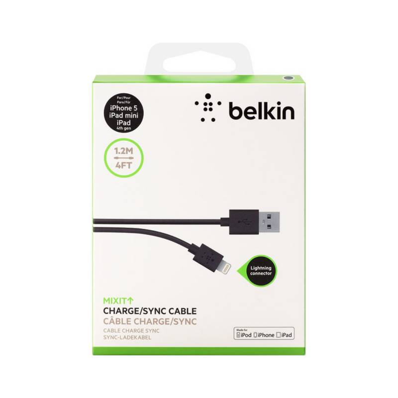 BELKIN - Cable Belkin lightning negro 1.2 m