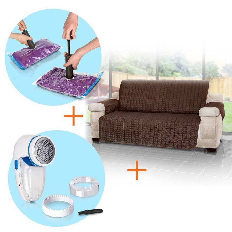 Energy Plus Combo: protector sofá 3 + quitamotas+bolsas ahorro | Falabella .com