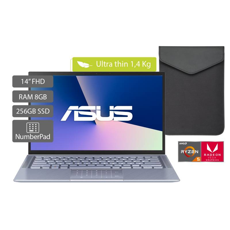ASUS - Portátil Asus Zenbook 14 pulgadas AMD RYZEN R5 8GB 256GB