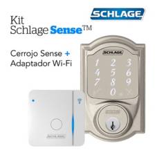Schlage - Kit Sense Camelot Satin+Wifi Br400  