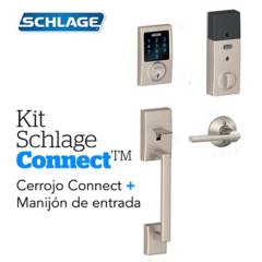 Schlage - Kit Connect Century Satin+Manijon   