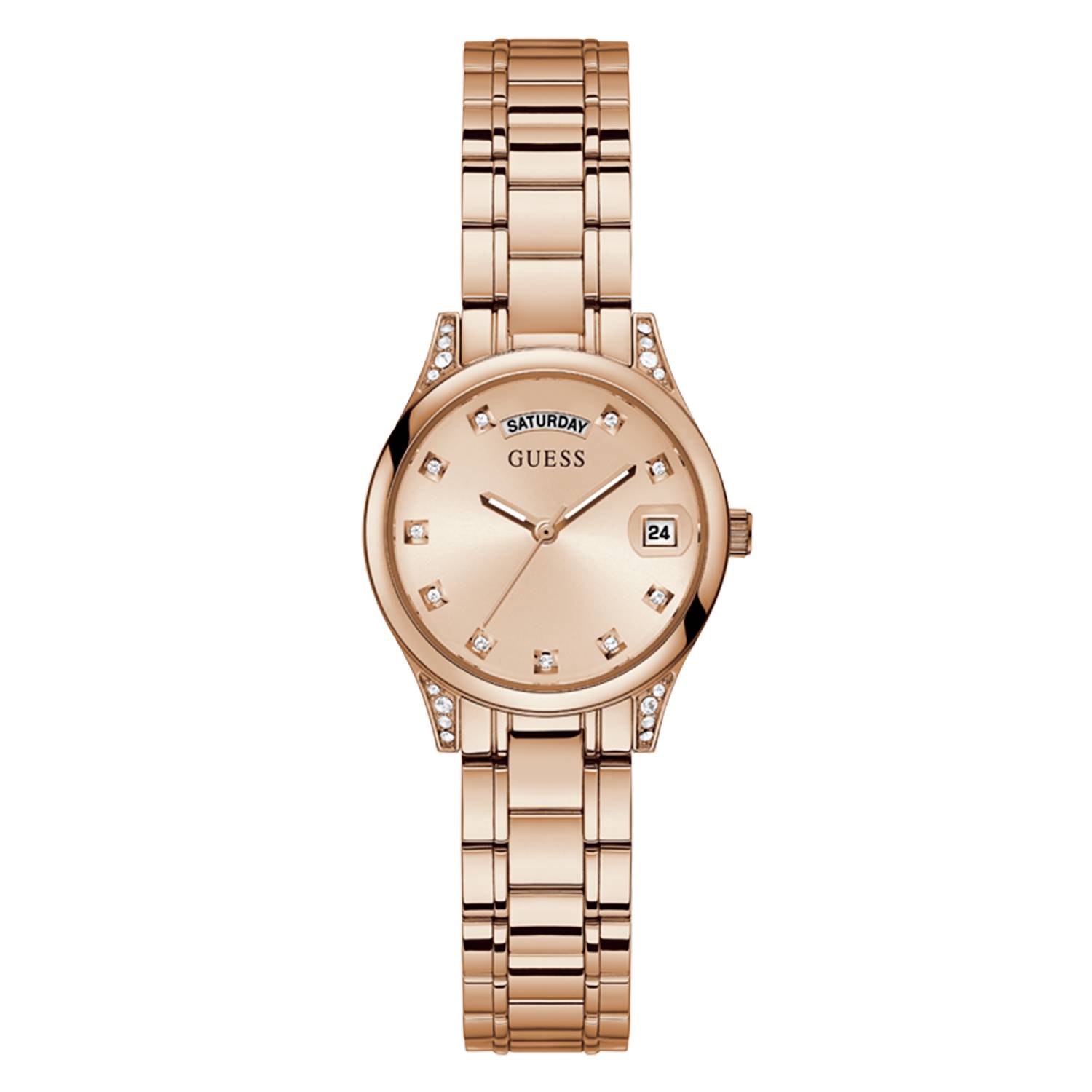 Reloj Guess para Mujer Mini Aura. Reloj análogo Oro rosa Acero inoxidable  GUESS