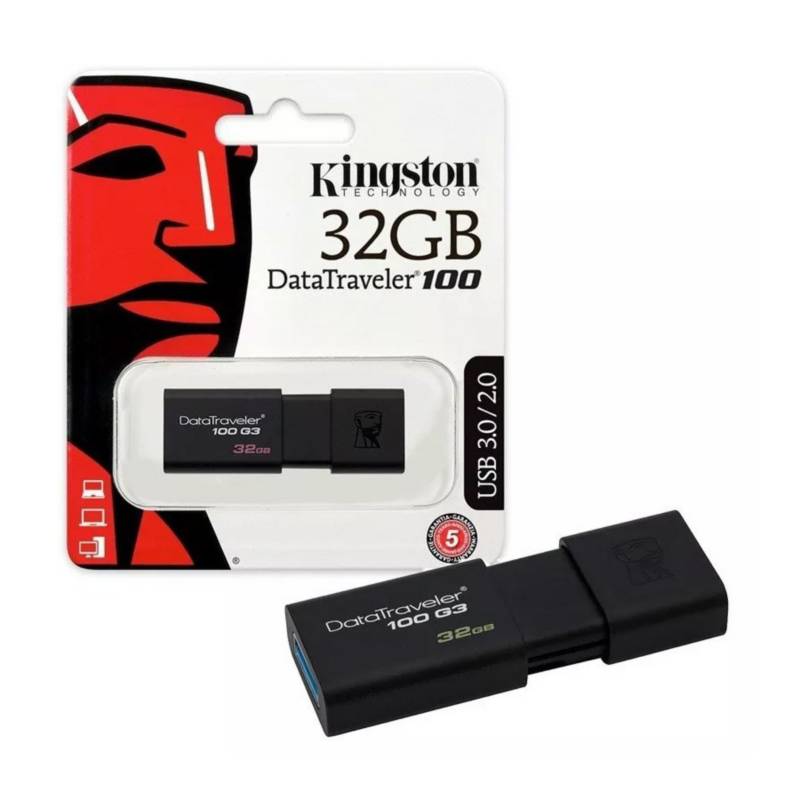 KINGSTON - Memoria Usb Kingston 32Gb 3.0 Retractil