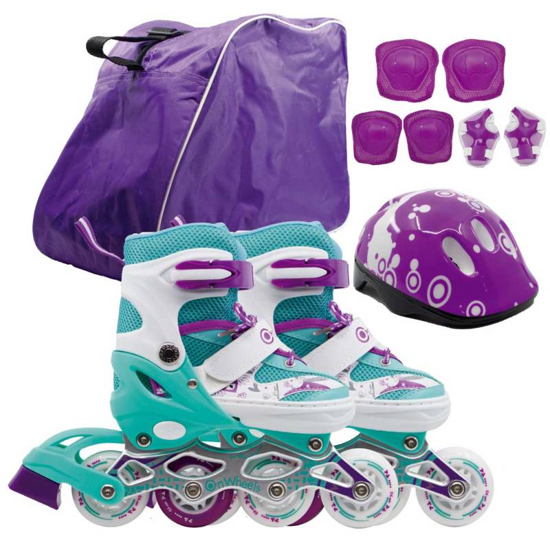  - Combo Patines Kit de Protección In Line Skate 