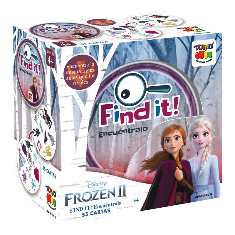 Frozen - Juego de Mesa Frozen Find It Caja Metálica