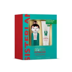 BENETTON - Set De Perfume Mujer Benetton Sisterland Green Jasmine EDT 80 Ml + Body Lotion 75 Ml 