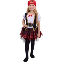 FANTASTIC NIGHT - Disfraz infantil Pirata 4 Niñas