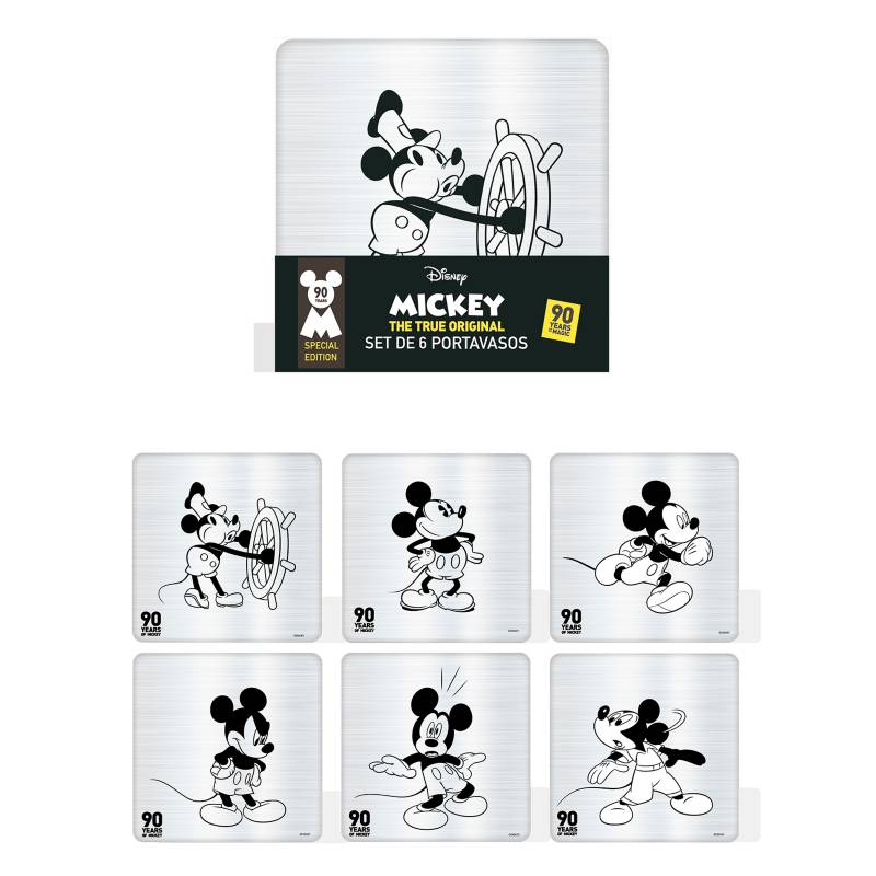 MICKEY MOUSE - Set x6 Portavasos Mickey90