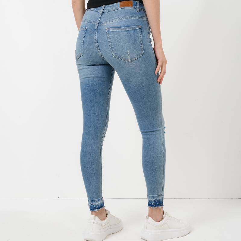 Jeans Skinny Tiro Alto Mujer Basement, Variedad De Tallas Y Colores -  Descuentoff