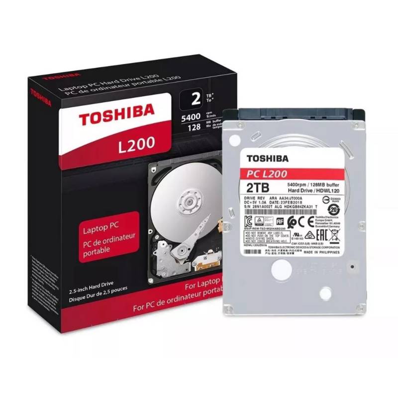 Disco duro interno portátil Toshiba l200 2 tb r Toshiba falabella.com