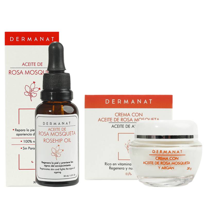 DERMANAT - Set Cuidado Facial Rosa Mosqueta Dermanat incluye : 2 Productos