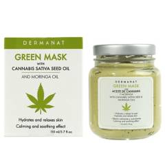 DERMANAT - Mascarilla Green Mask con Cannabis y Moringa Dermanat para Todo tipo de piel 110 ml