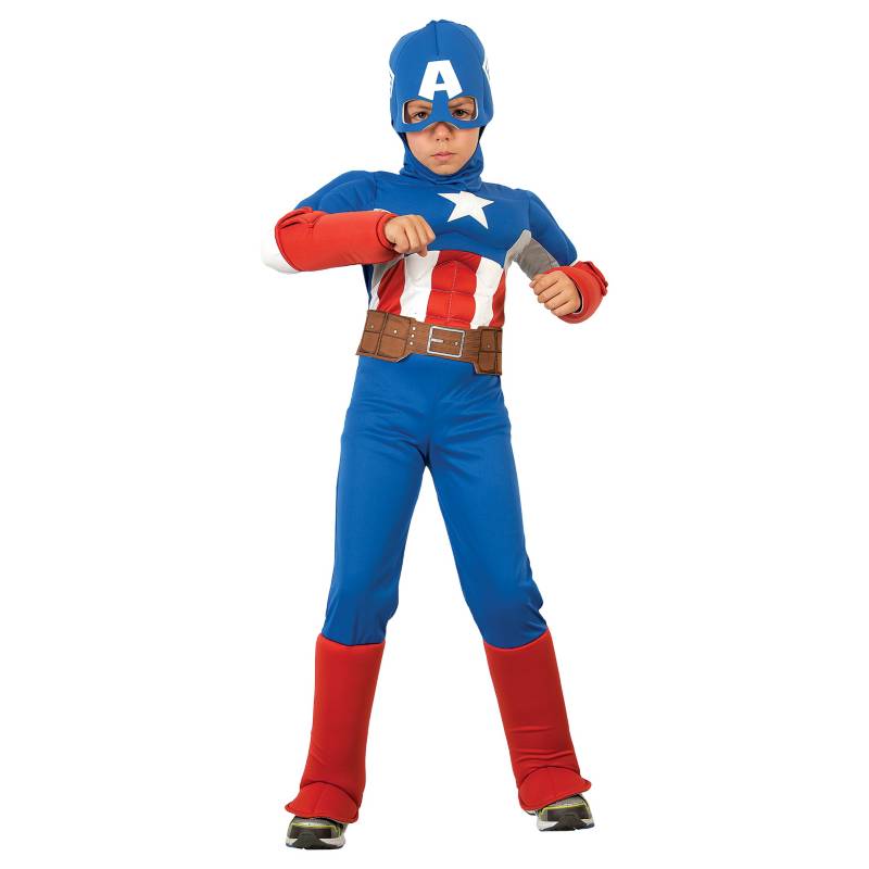 MARVEL - Disfraz de Capitan America para niño Marvel  - Disfraz Capitan