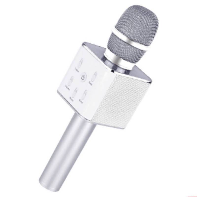 Danki - Micrófono inalambrico karaoke bluetooth q7 gris