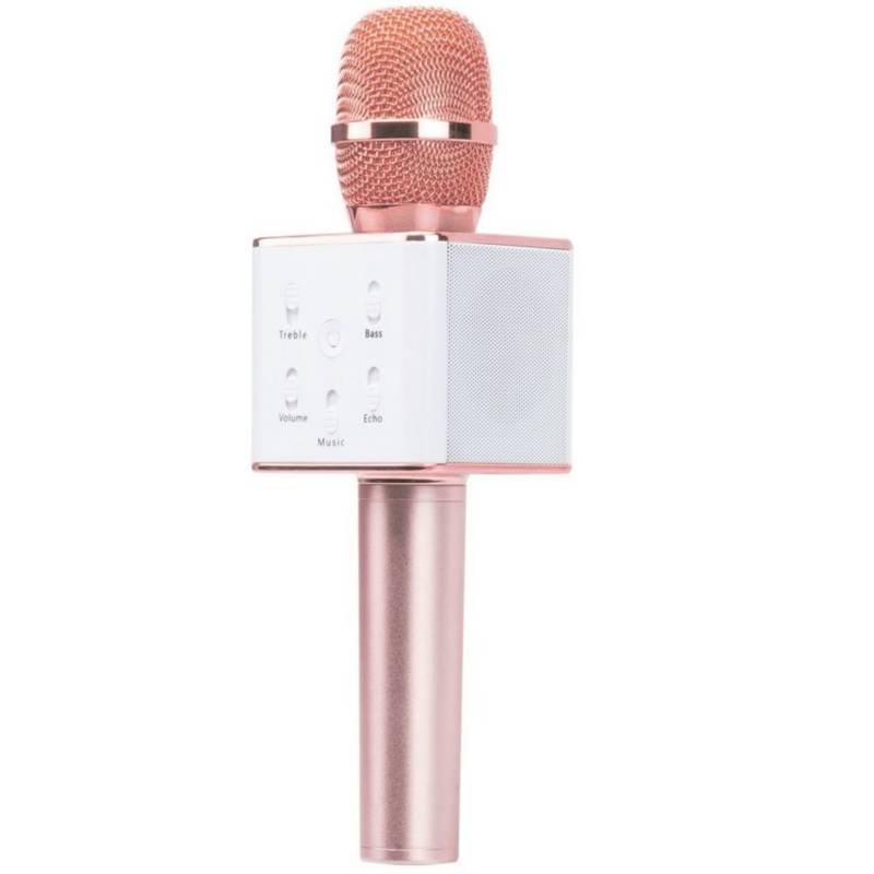 GENERICO - Micrófono inalambrico karaoke bluetooth q7 rosa b