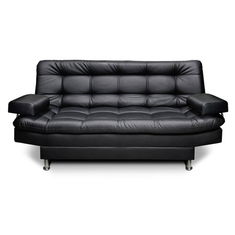MUEBLES ONLINE - Sofa cama Simons 3 posiciones clic clac negro