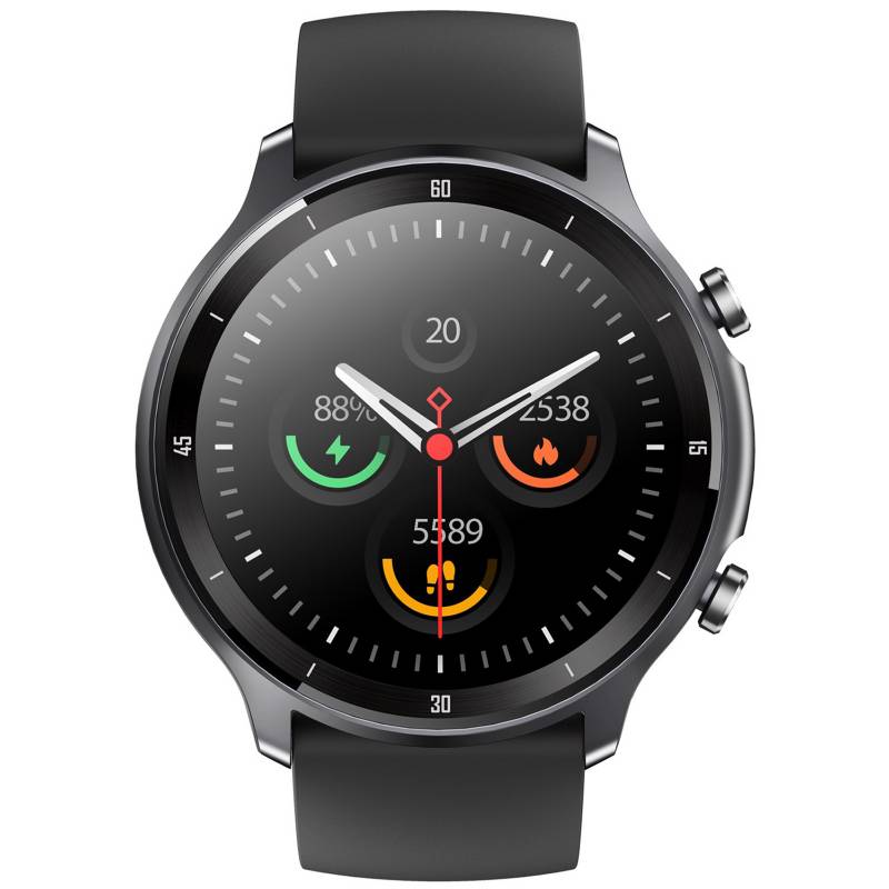 Smartwatch - SYNTEK Reloj Inteligente Negro Frecuencia Cardíaca