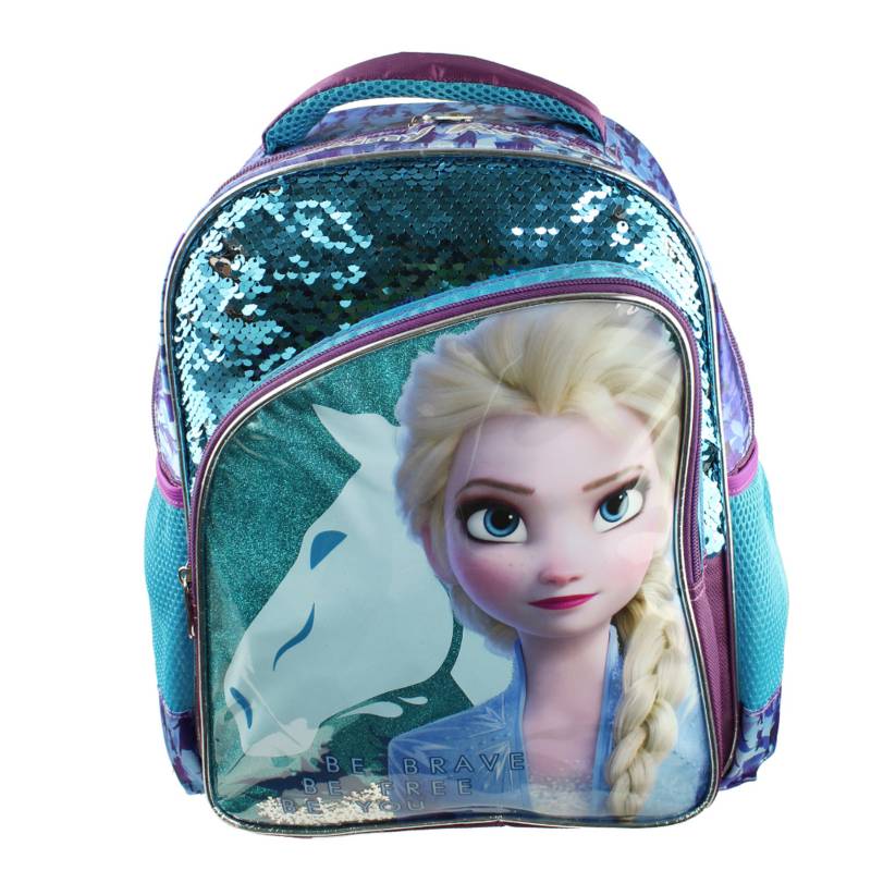 DISNEY - Morral Escolar Frozen de Elsa, para edades entre los 2 a 4 años - Disney