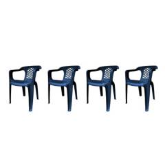 COINTEC S A S - Conjunto de cuatro sillas plásticas italianas