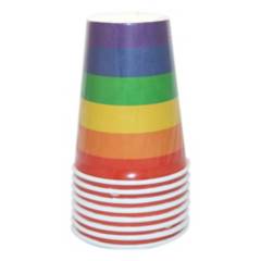 Mi fiesta - Vaso pride colores por 8 unidades