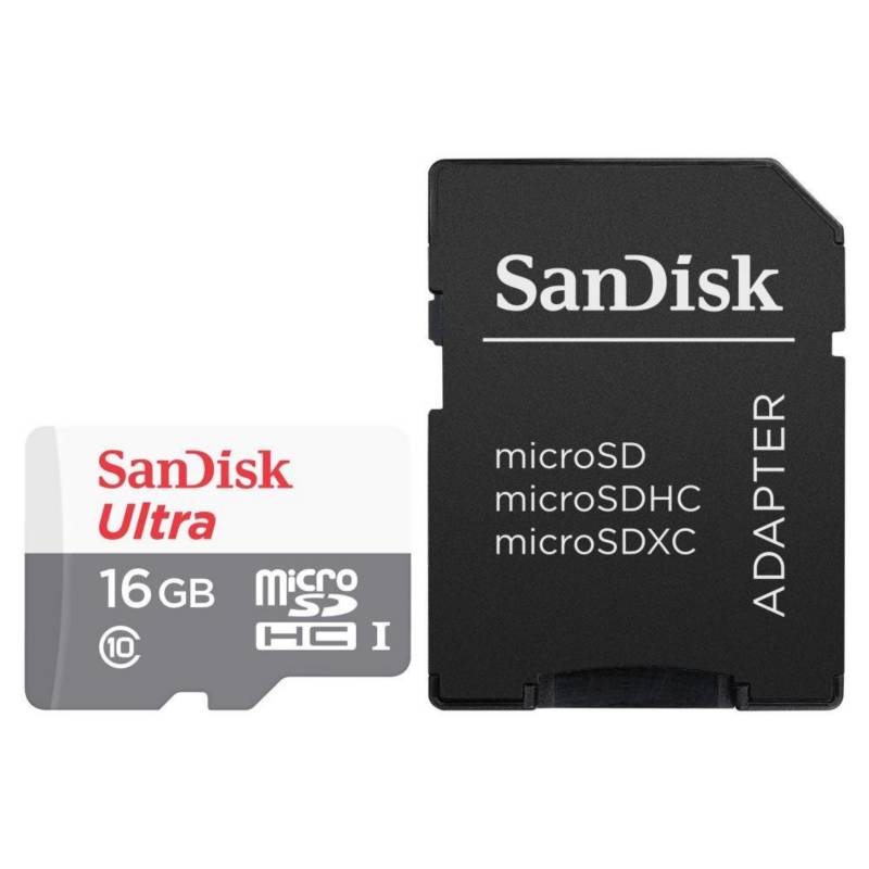 Sandisk - Memoria sandisk microsd ultra 16 gb clase 10