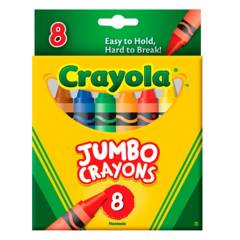 CRAYOLA - Crayones Jumbo Surtidos x8