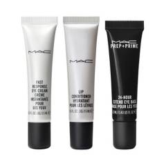 MAC - Set Cuidado Facial Skin Trio MAC: Fast Response Eye Cream 15 ml, Lip Conditioner Tube 15 ml, Prep + Prime 24-Hour Extend Eye Base 12 ml
