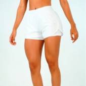 Short deportivo mujer con lycra interna blanco NO RULES