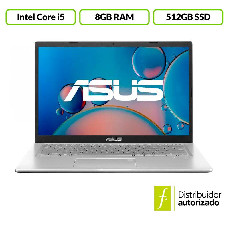 ASUS - Portátil Asus | Intel Core i5 | 8GB RAM | 512GB SSD | Windows 11 | 14 pulgadas | X415JA | Computador Portátil