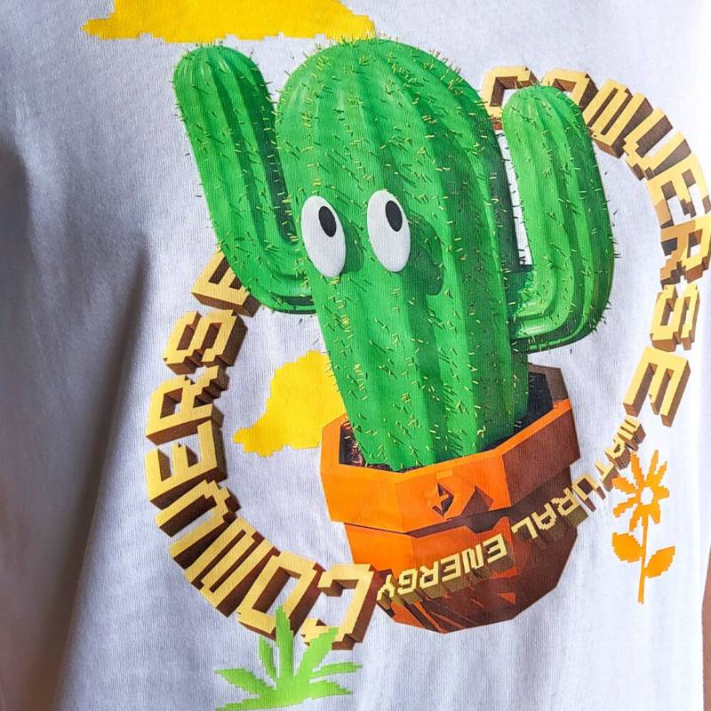 CONVERSE Camiseta Converse Animated Cactus Unisex | Falabella.com