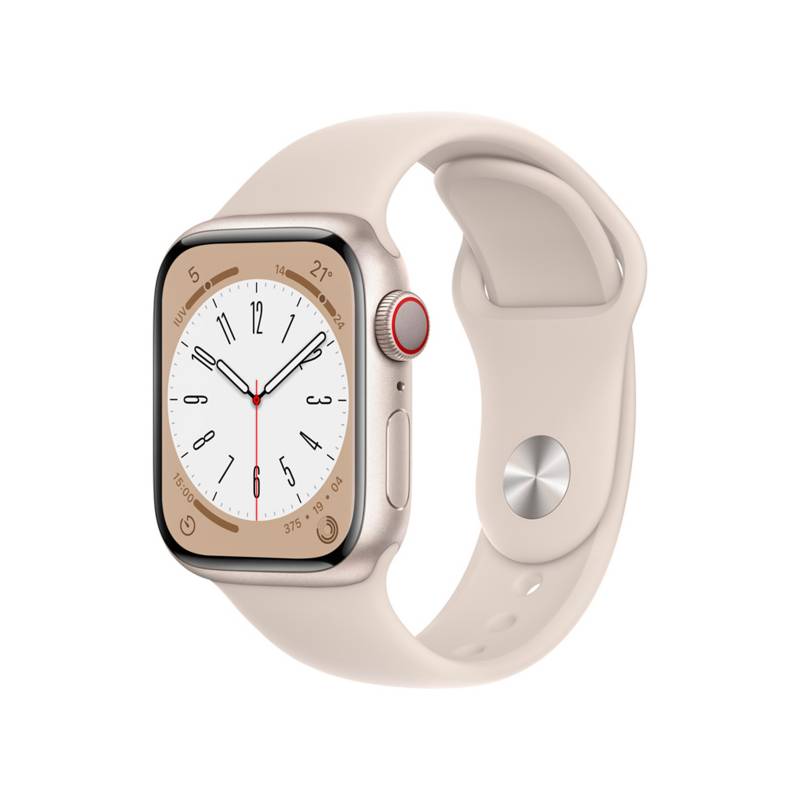 APPLE - Apple Watch Series 8 (GPS + Cellular) - Caja de Aluminio 41 mm - Correa Talla Única