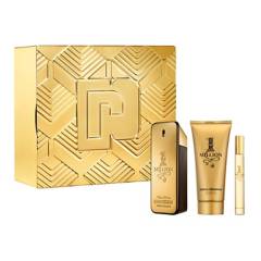 Paco Rabanne - Set de Perfume Hombre Paco Rabanne 1 Million 100 ml EDT + Shower Gel 100 ml + Megaspritzer 10 ml