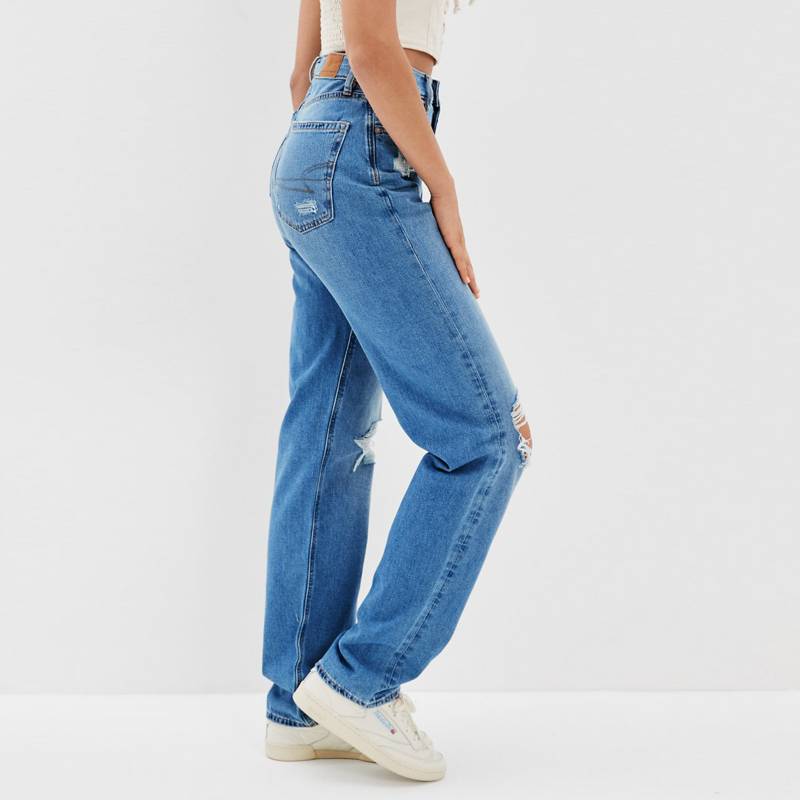 Jean Skinny para Mujer Tiro bajo de Algodón American Eagle