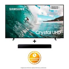 Combo Samsung 50 pulgadas LED 4K Ultra HD Smart TV + Barra de Sonido T400