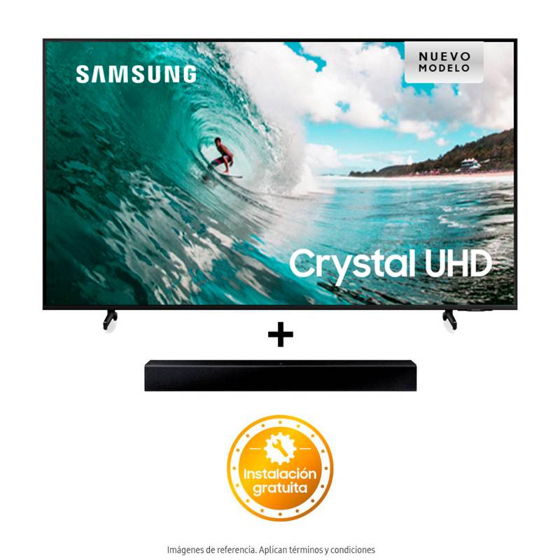 SAMSUNG - Combo Samsung 50 pulgadas LED 4K Ultra HD Smart TV + Barra de Sonido T400