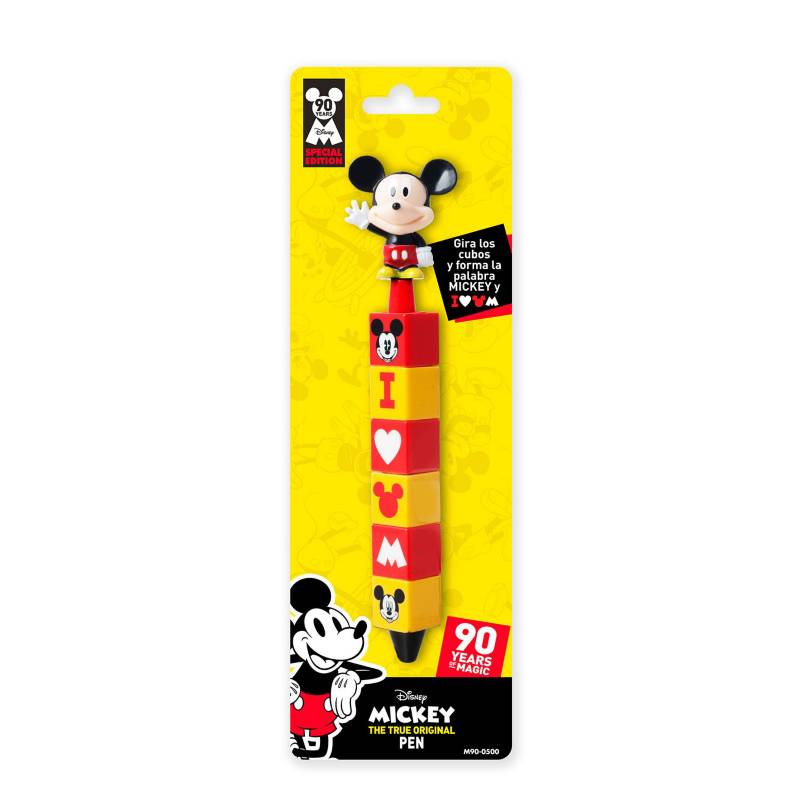 MICKEY MOUSE - Set de útiles Escolar Lapicero 3D Cubos Girator Mickey
