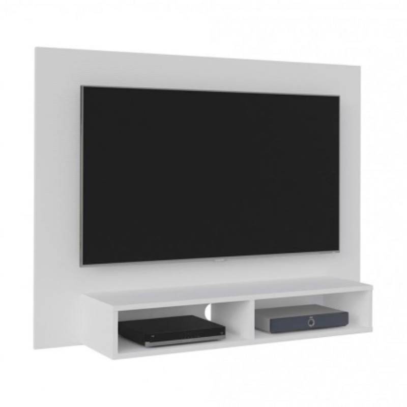 BERTOLINI - Panel para TV Moderno de 120 x 89 x 28 cm para Televisores de Hasta 42 Pulgadas, Blanco Bertolini