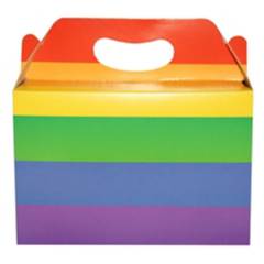 Mi fiesta - Caja de cartón pride colores por 1 unidad