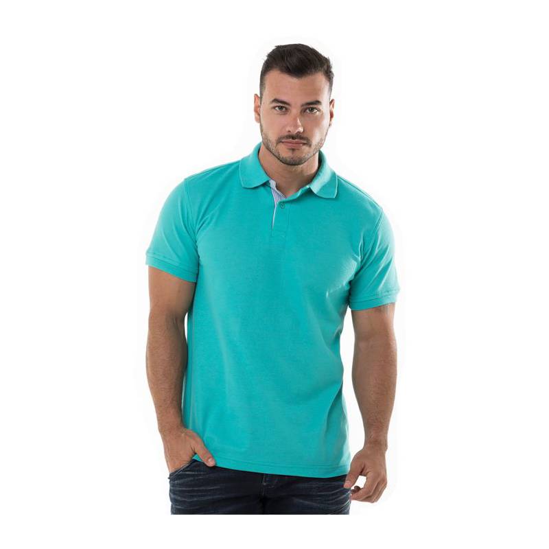 Camiseta tipo polo Verde Hombre