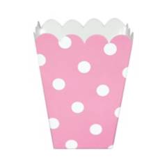 Mi fiesta - Porta maíz polka rosa claro por 6 unidades