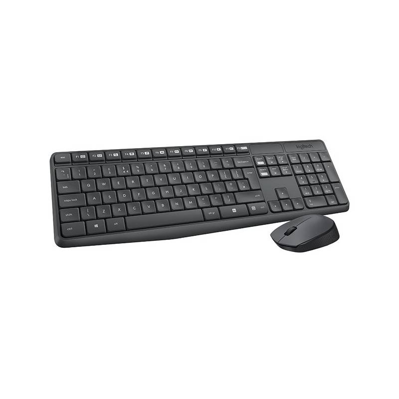 LOGITECH - Combo teclado y mouse Logitech  mk235 inalámbrico