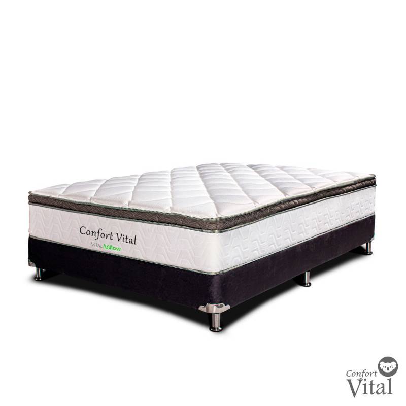 Confort Vital - Colchón con base Doble Vital Pillow Lte Intermedio