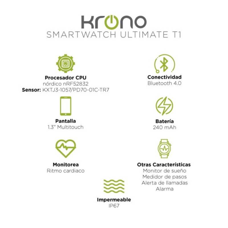 KRONO - Smartwatch krono t1 azul