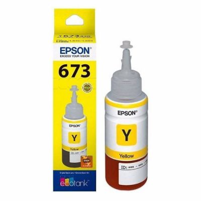 Botella De Tinta Epson T673 Amarilla T673420-Al