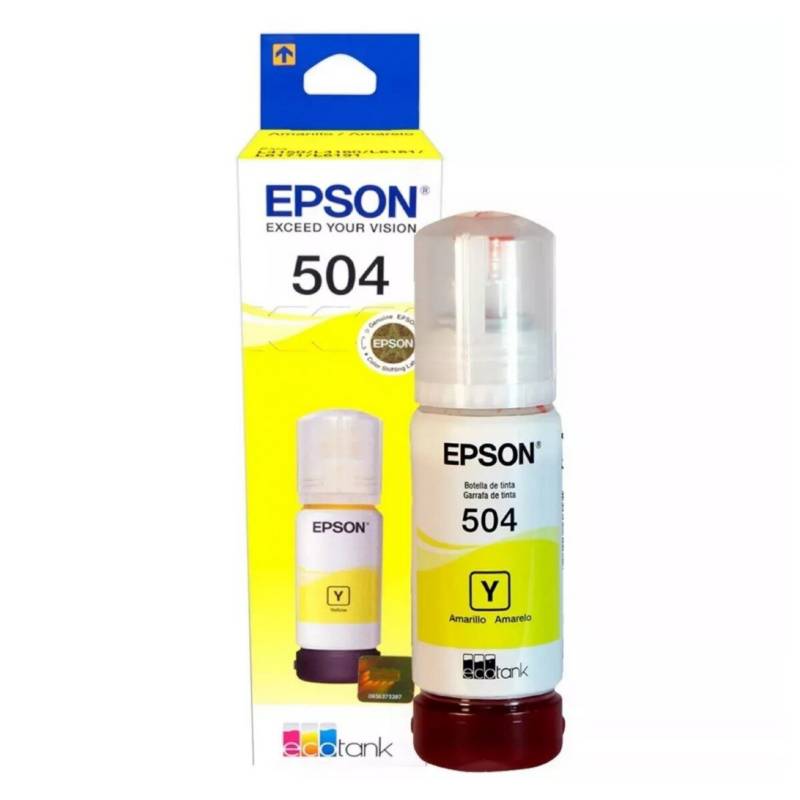 EPSON - Botella de tinta Epson t504 amarilla